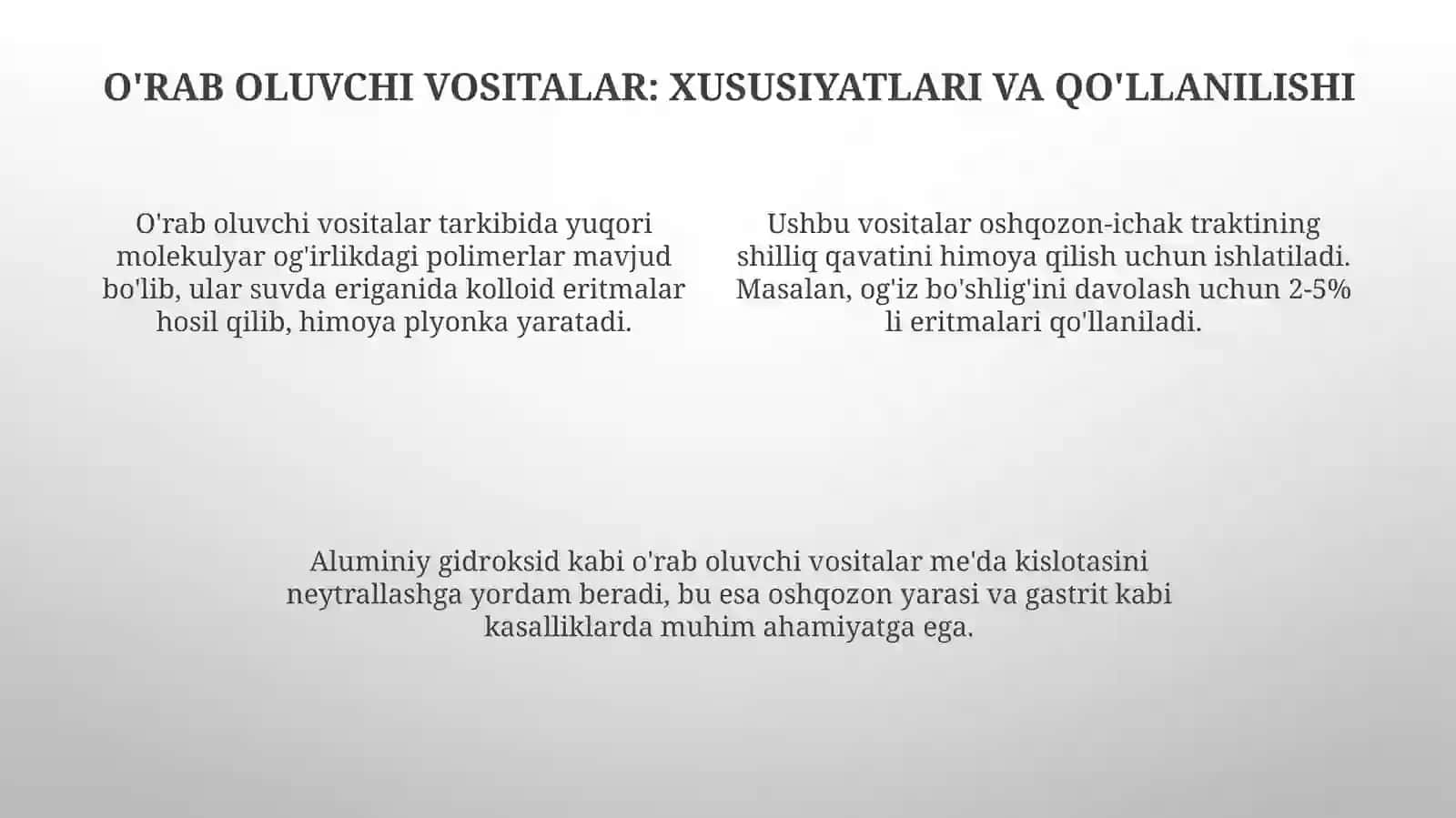 Qisqartiruvchi va O'rab Oluvchi Vositalar 4