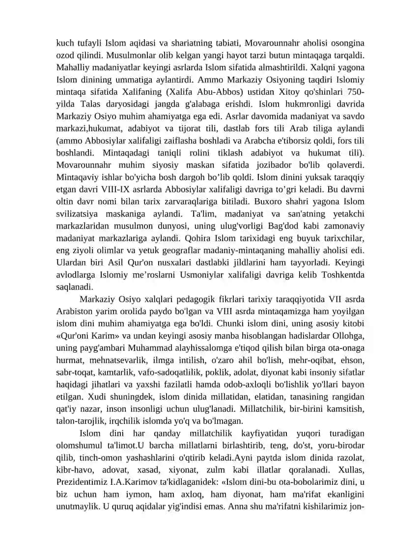 Islom dinining tarqalishi va uning ta`lim-tarbiyaga ta`siri 4