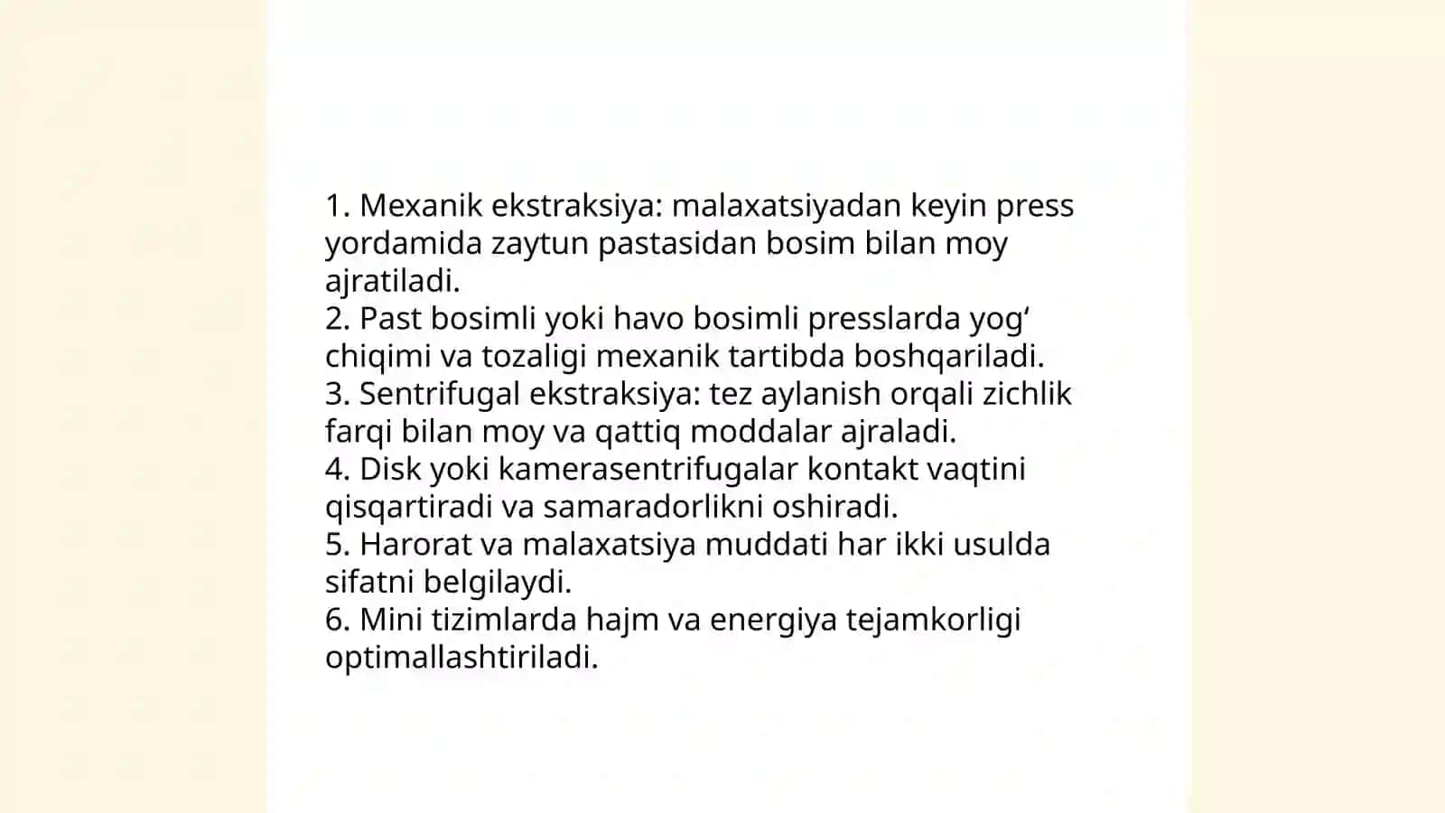 Zaytun moyidan ekstraksiya usulida Xitoy mini ekstraksiya tizimida moy olish texnologiyasi 4