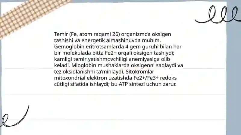 d-elementlarning biologik ahamiyati 4