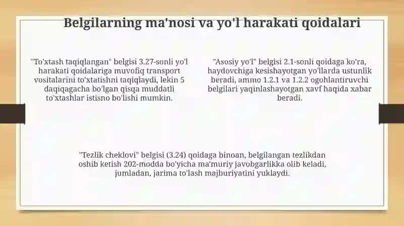 Tinish belgilari haqida ma’lumot 4