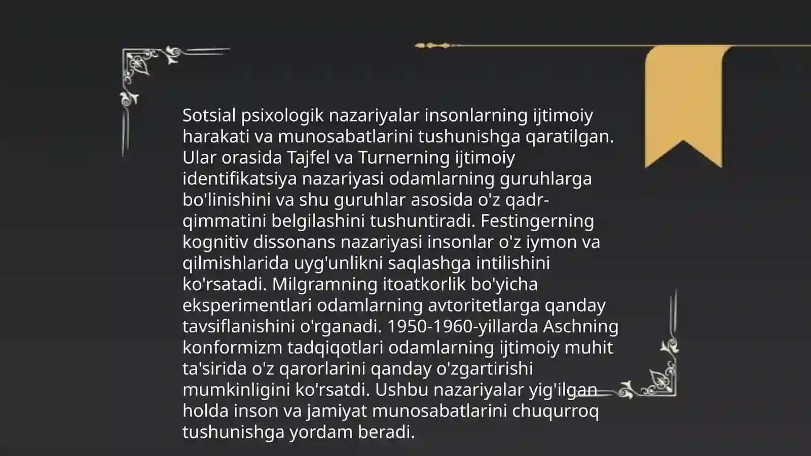 Sotsial psixologik gʻoyalarning shakllanishi tarixi 4