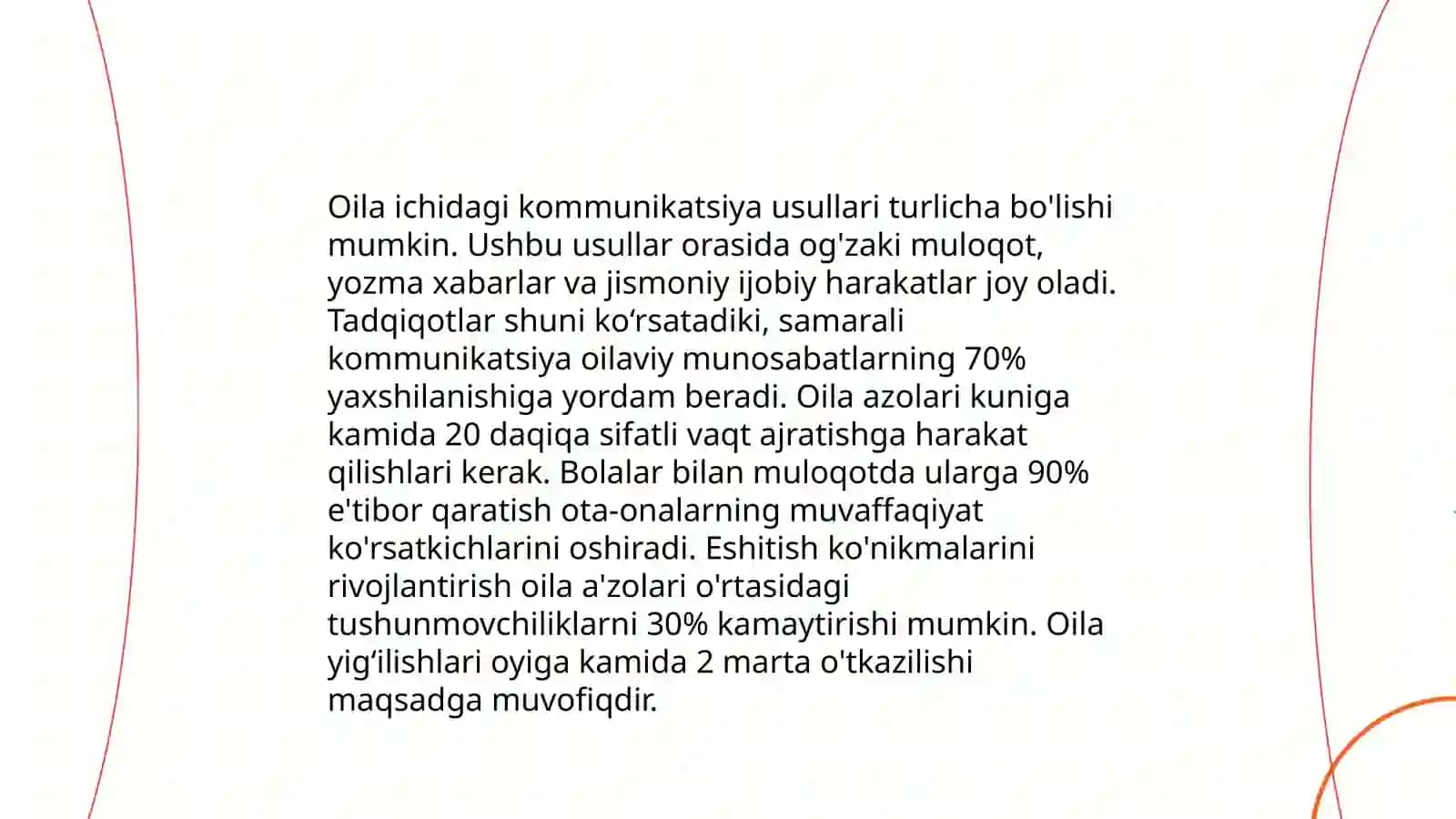 Oila muloqot tizimi sifatida 4