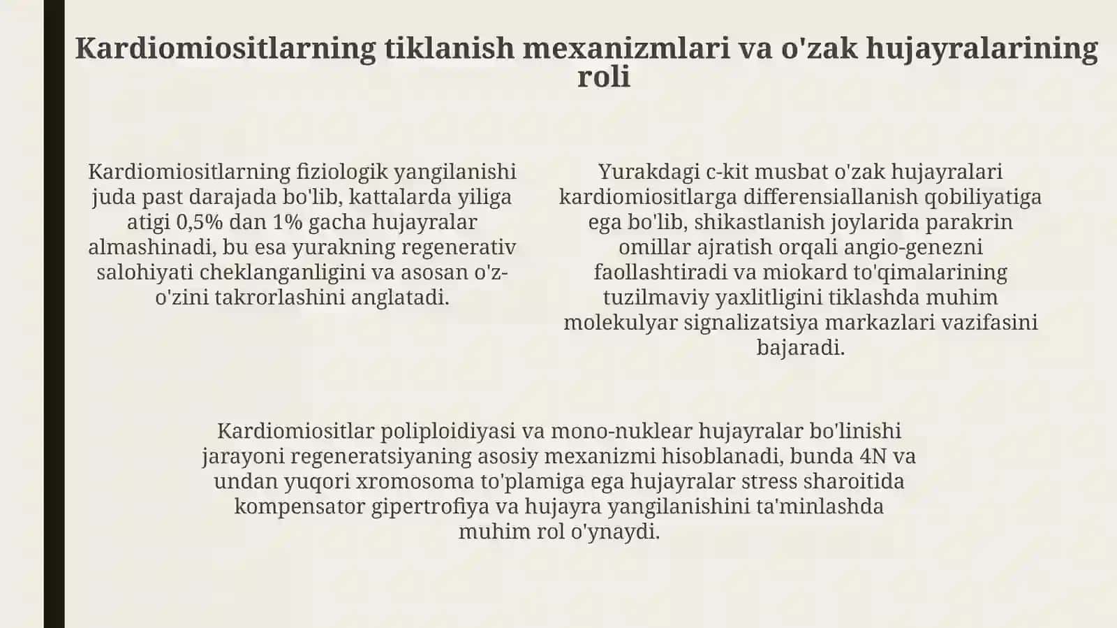 Yurak-qon tomirlar tizimida regenerator va kompensator jarayonlar 4