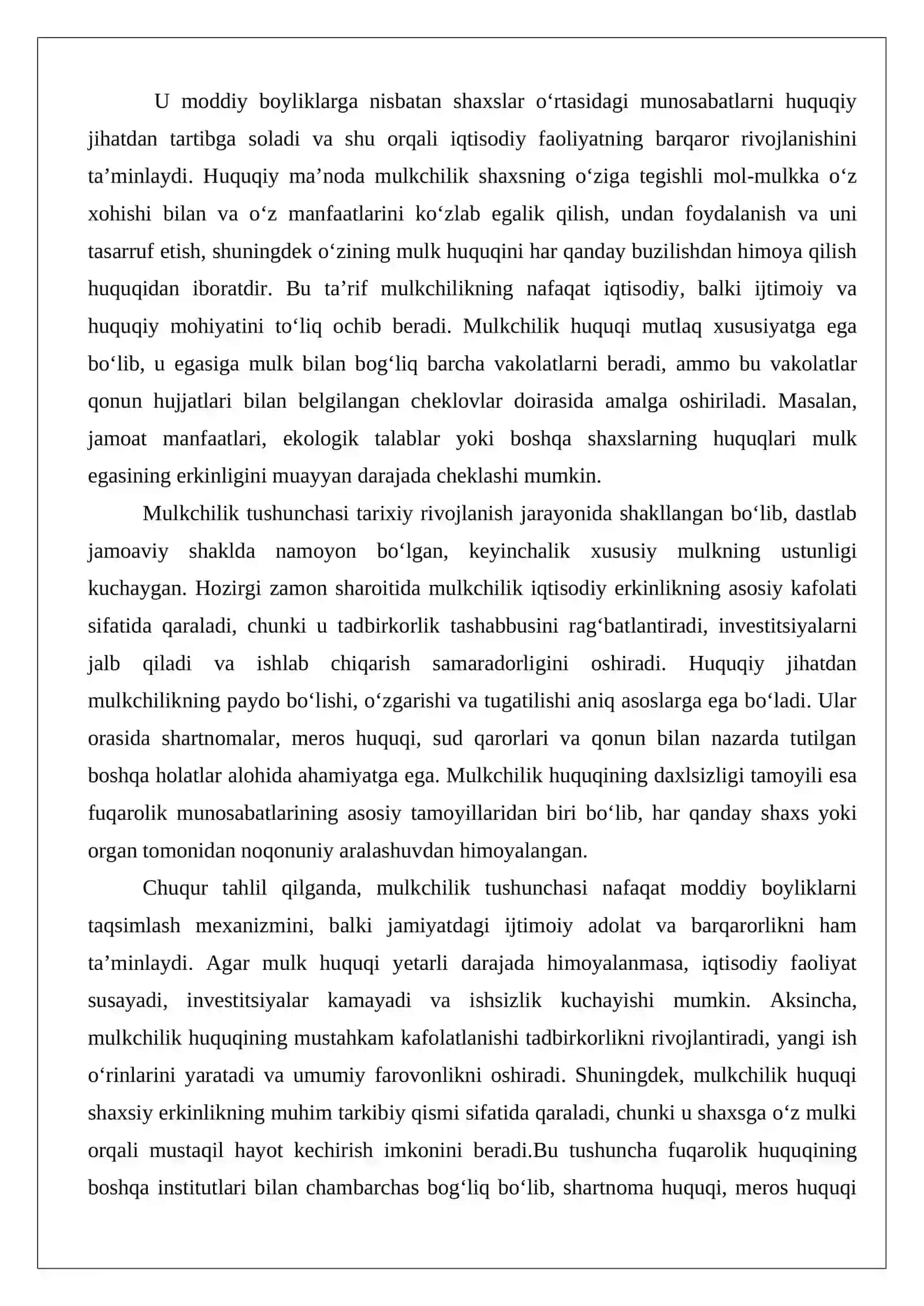 Mulkchilik asoslari 4