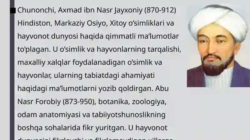 O’rta asrlarda Markaziy Osiyoda tabiat haqidagi tushunchalarning rivojlanishi 4