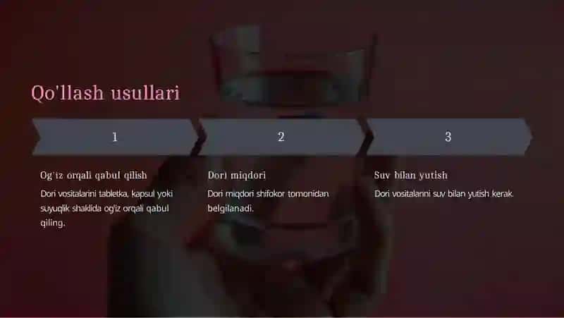 Karanar Qon Tomirda Qo'llaniluvchi Dori Vositalar 4
