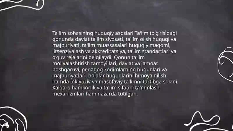 Ta'lim toʻgʻrisida 4