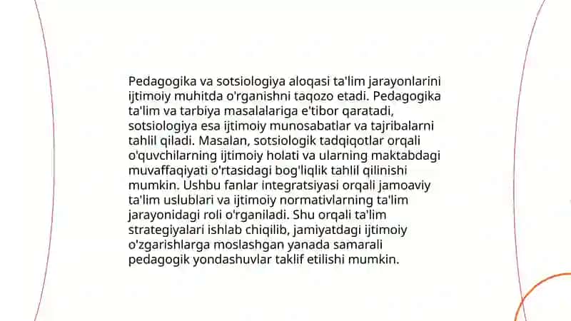 Pedogogikaning boshqa fanlar bilan aloqasi 4