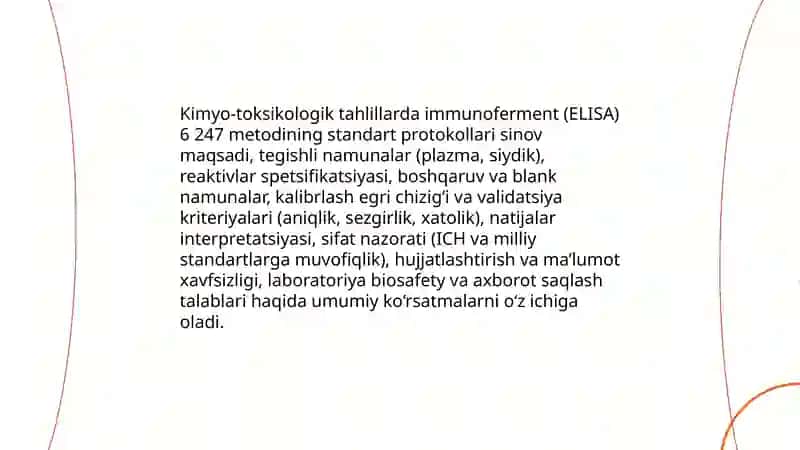 Kimyo-toksikologik tahlillarda immunokimyoviy va immunoferment 6 247 tahlil usullarini qo'llash 4