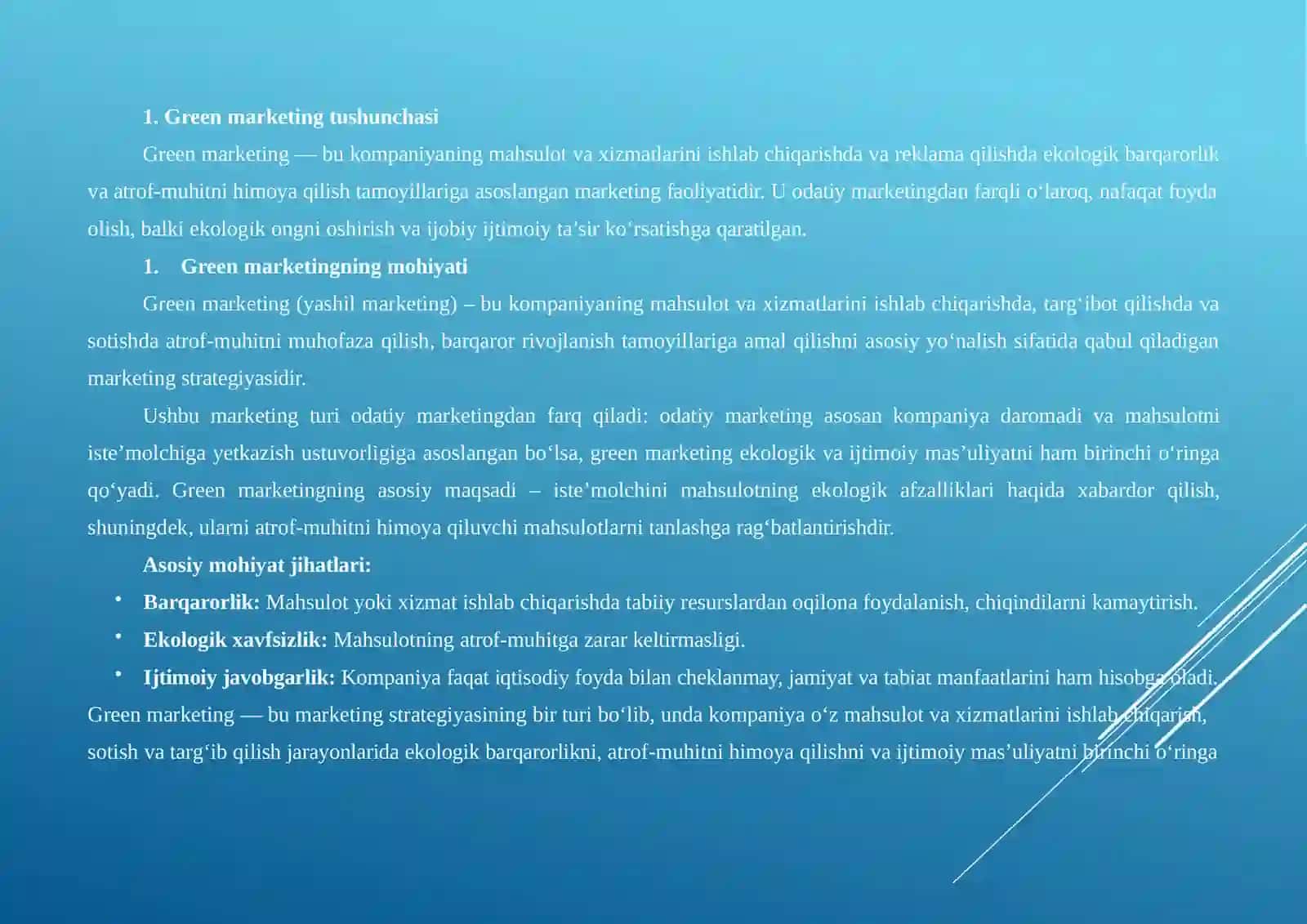 GREENMARKETING VA EKOLOGIK BRENDLAR 4