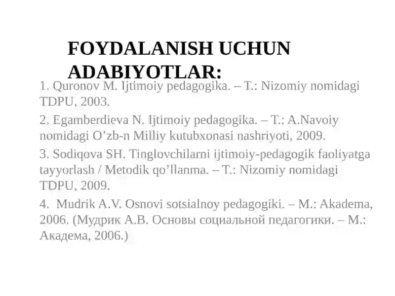 Oila bilan olib boriladigan ijtimoiy-pedagogik faoliyat 4
