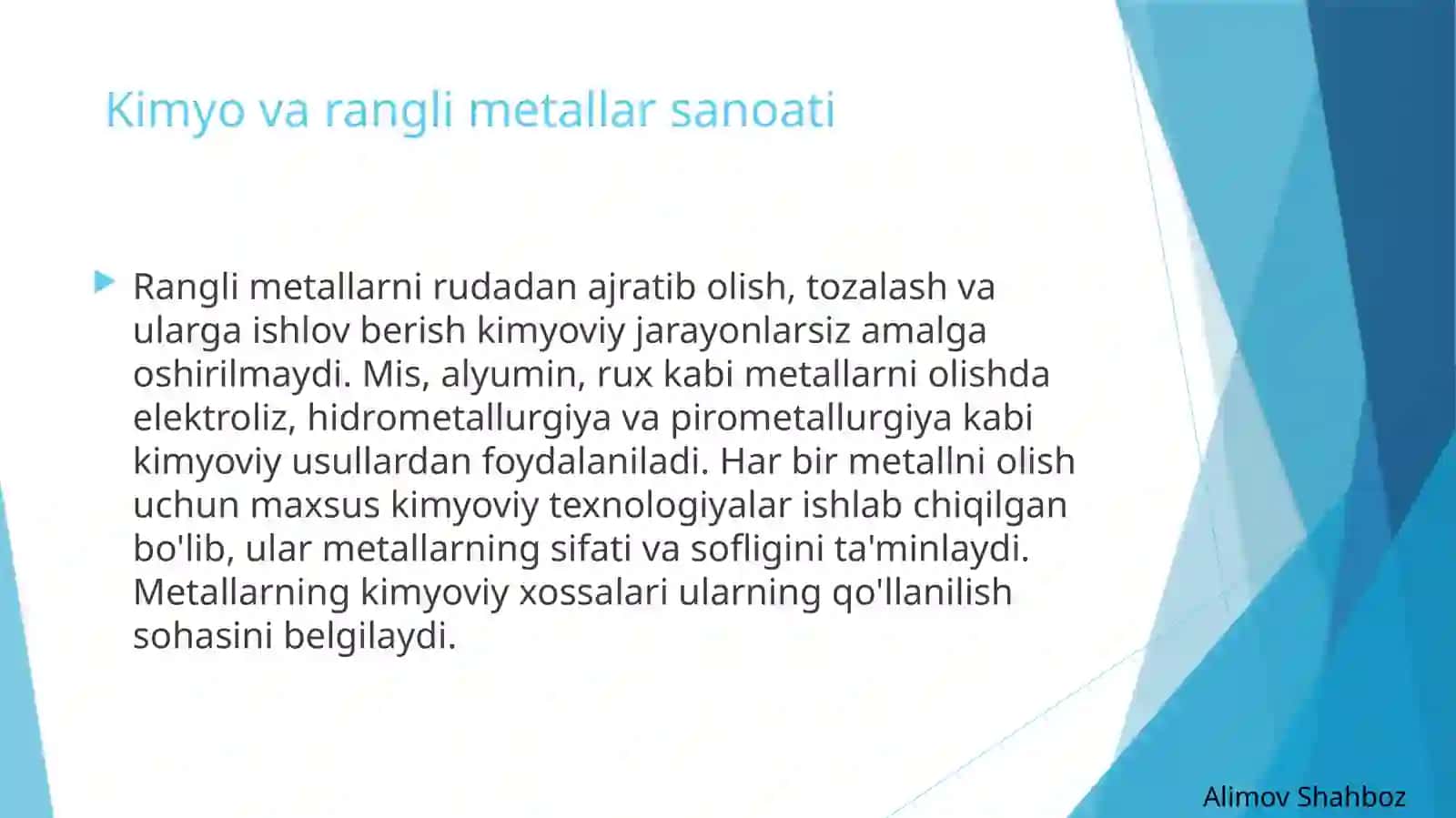 Kimyofanining sanoat va xalqaro.vojidegi ahamiyati 4