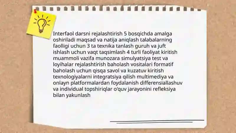 Interfaol metodlar va ularni qo'llash mahorati 4