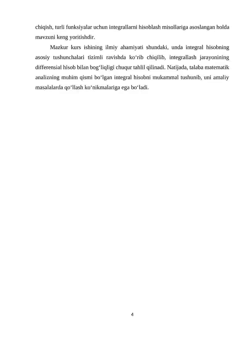 Aniq integralning boshlang'ich funksiyaning orttirmasi sifatida aniqlash 4