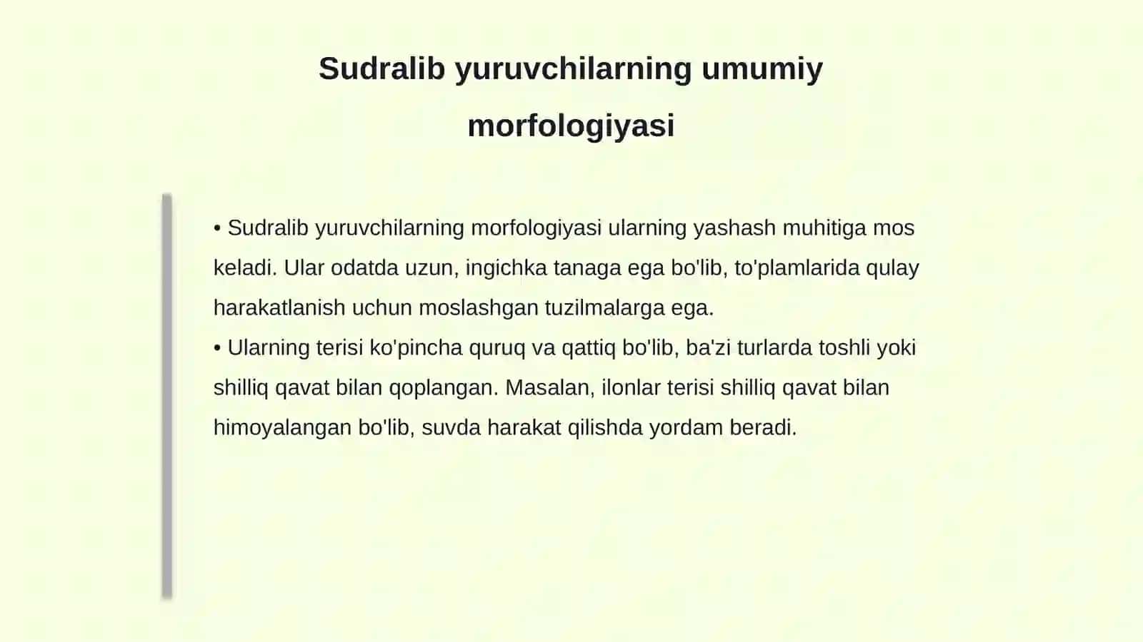 SUDRALIB YURUVCHILARNING BIOLOGIYASI VA EKOLOGIYASI 4