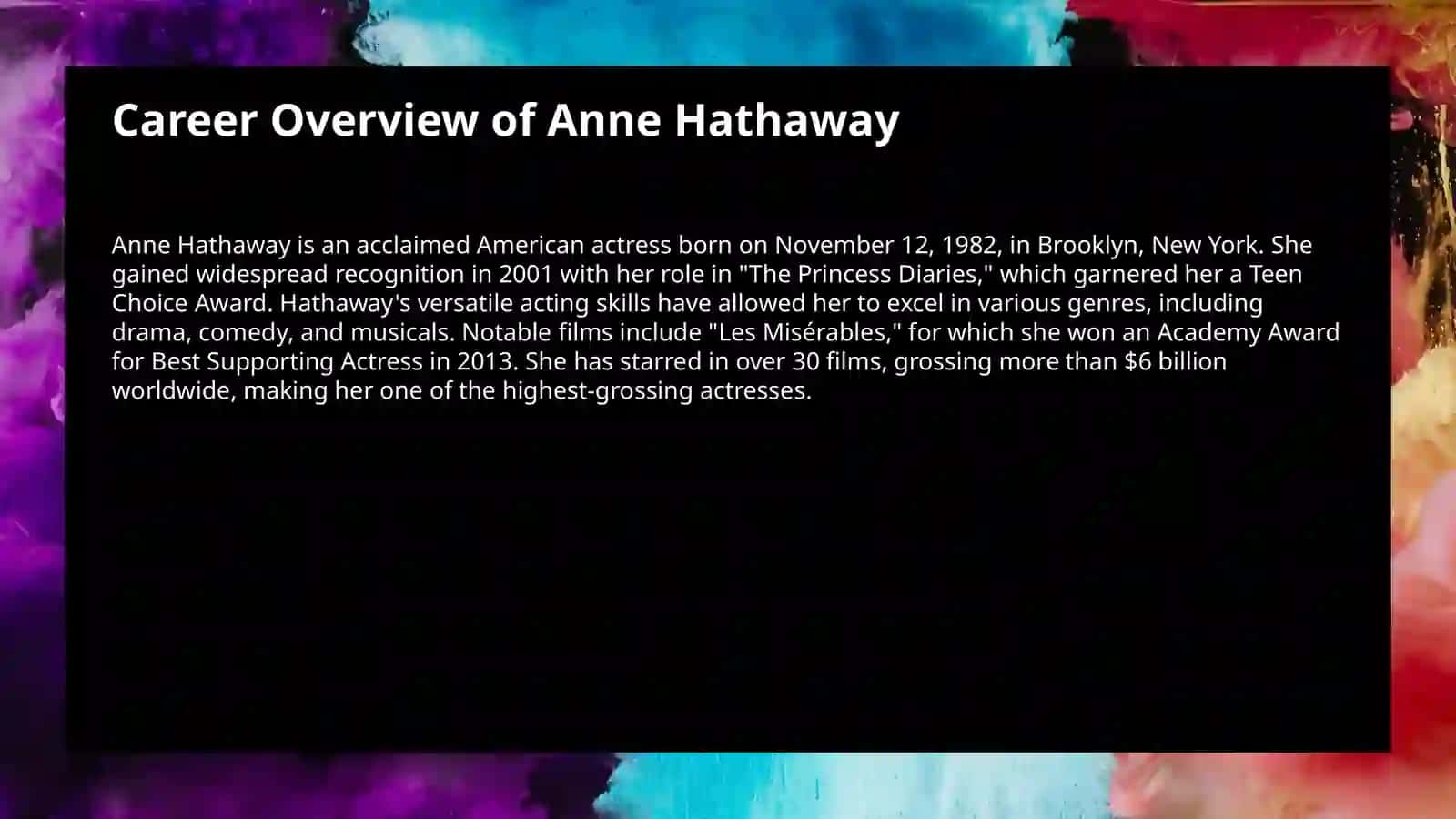 HIGH FLYERS AND THE LIFE OF ANNE HATHAWAY 4