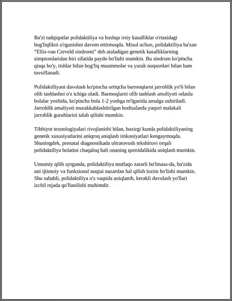 QO'L SUYAKLARINING VARIANTLI ANATOMIK RIVOJLANISHI NUQSONLARI 4