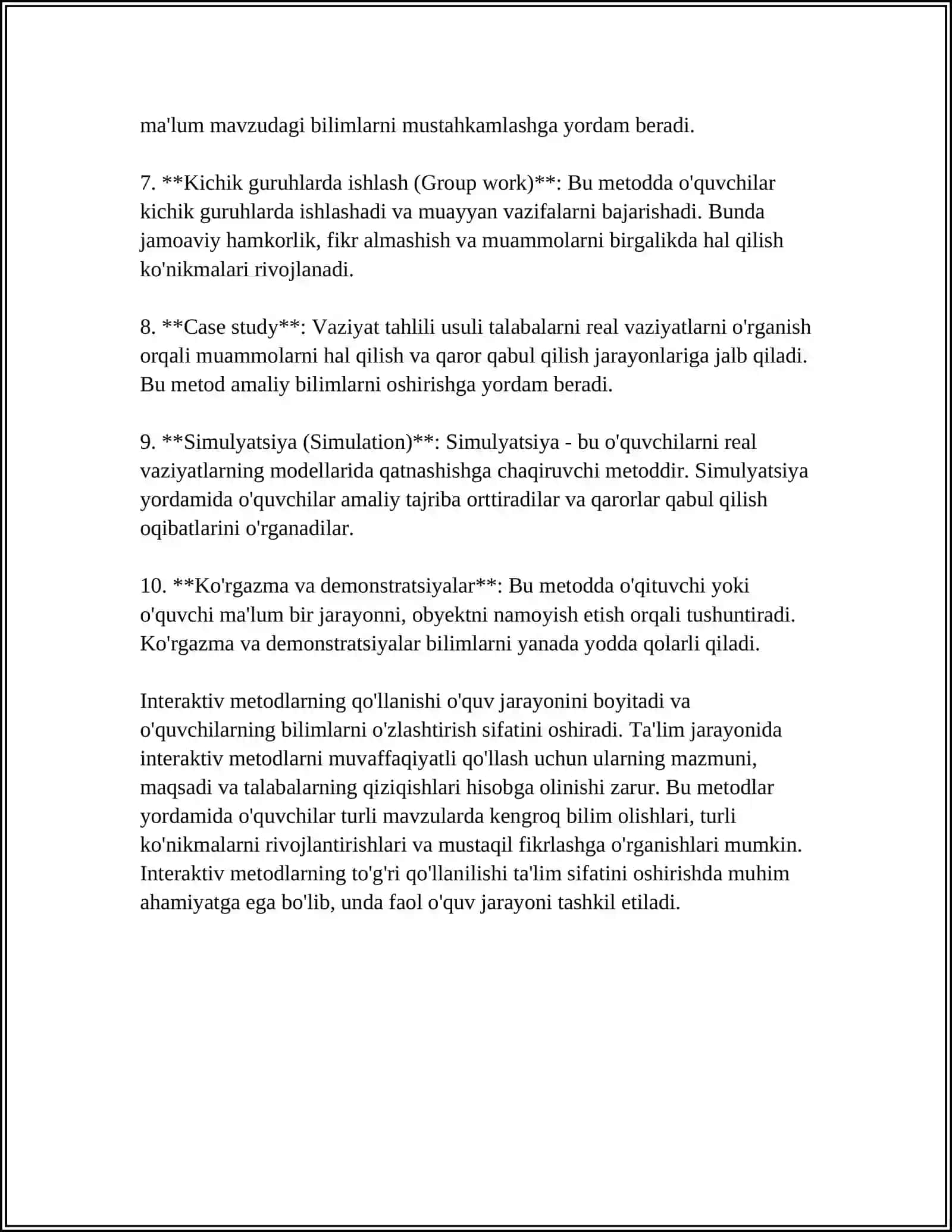 GAPIRISHNI OʻRGATISHDA INTERAKTIV METODLARNI QOʻLLASH 4