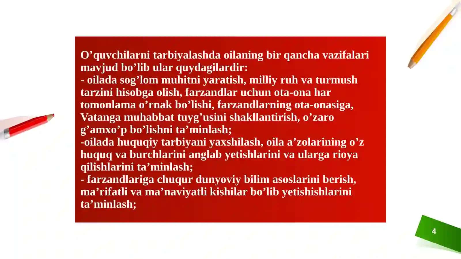 Oilaning mahalla va taʼlim muassasalari bilan hamkorligini kuchaytirish istiqbollari 4
