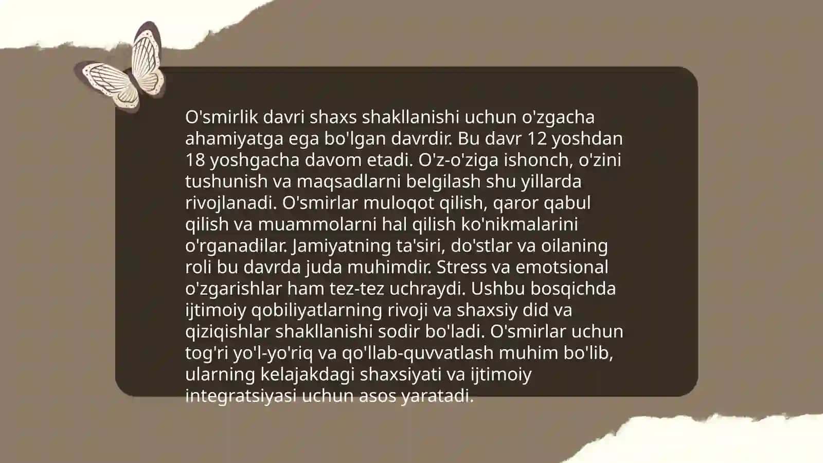 Yoshlik davrining psixologik xususiyatlari 4