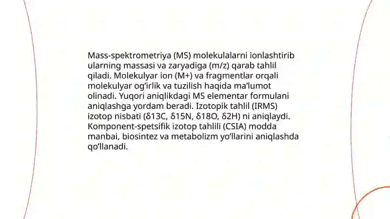 Organik moddalarni tuzilishini aniqlash uchun fizikaviy usullar 4