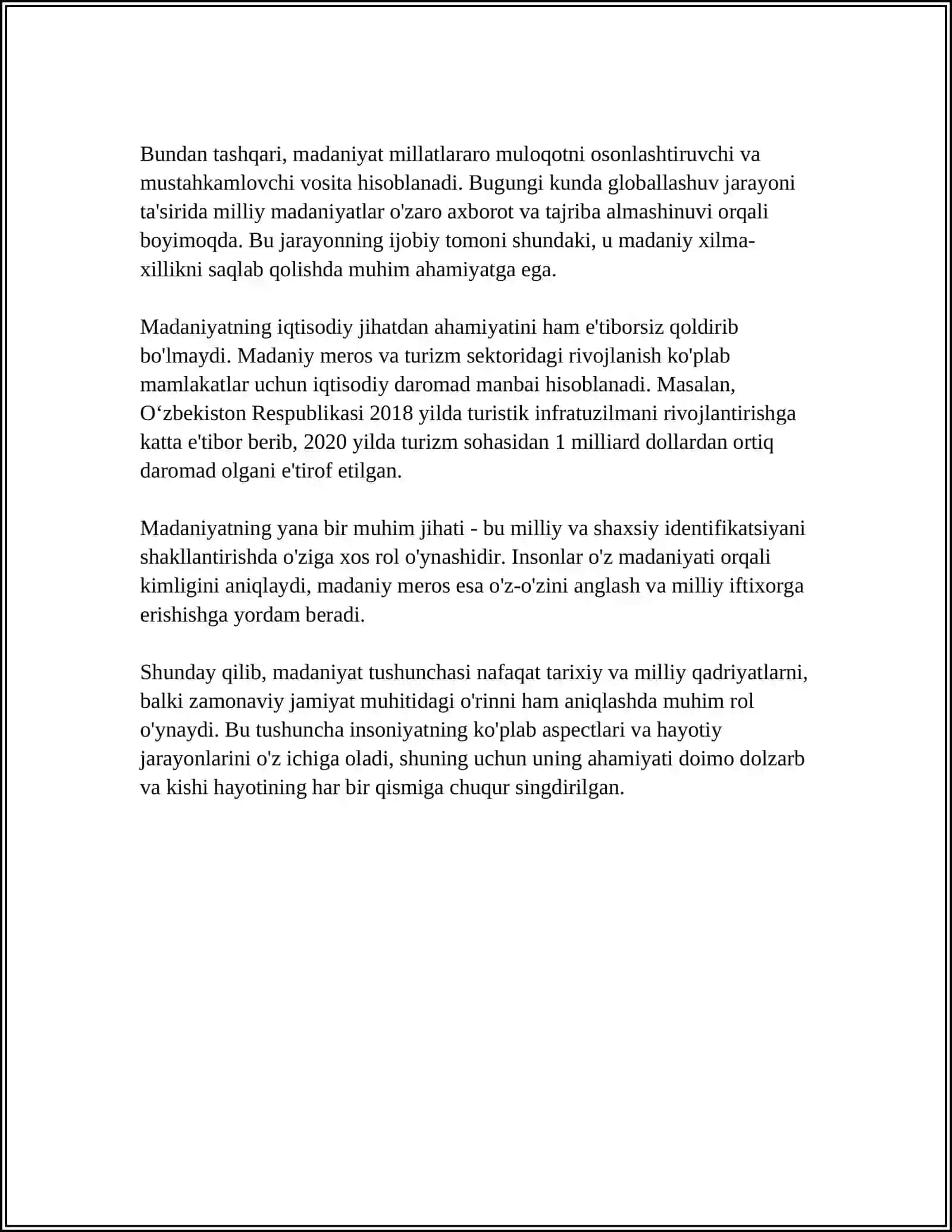 MUSTAQIL ISH Mavzu: MADANIYAT,DIN VA AXLOQ SOTSIOLOGIYASI 4