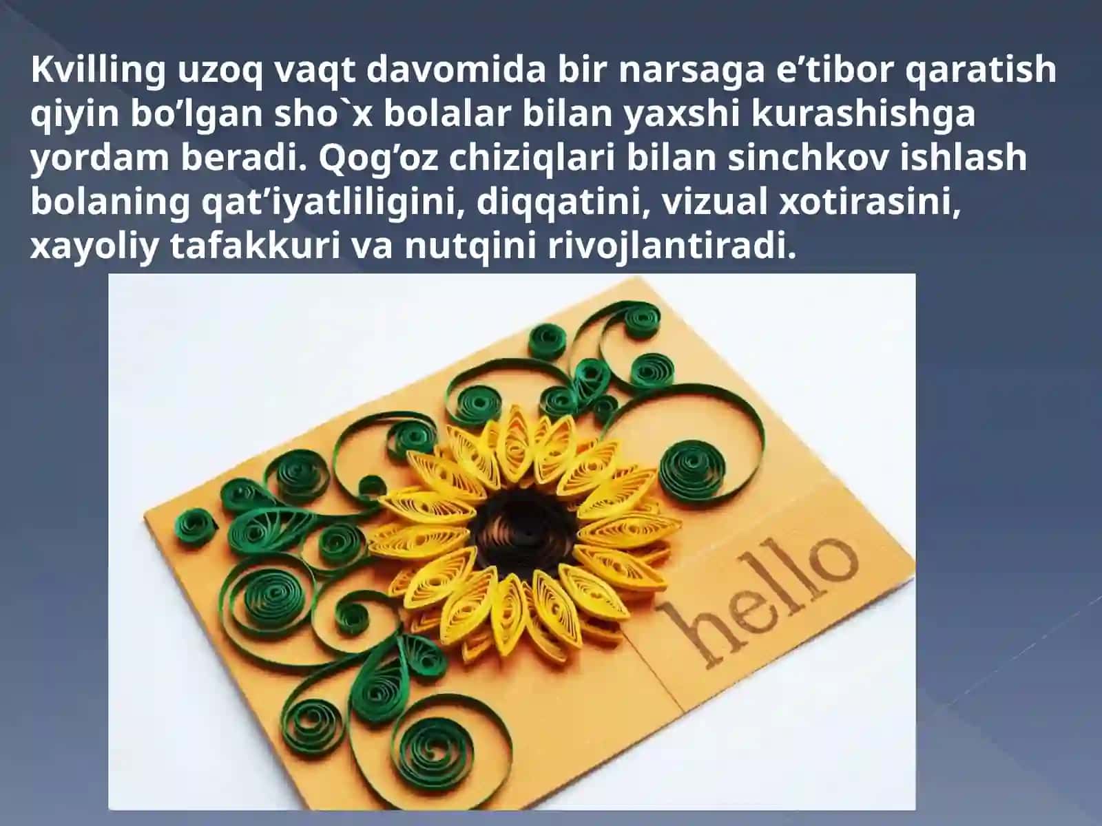 Kvilling usulida ertak qahramonlarini yasash 4