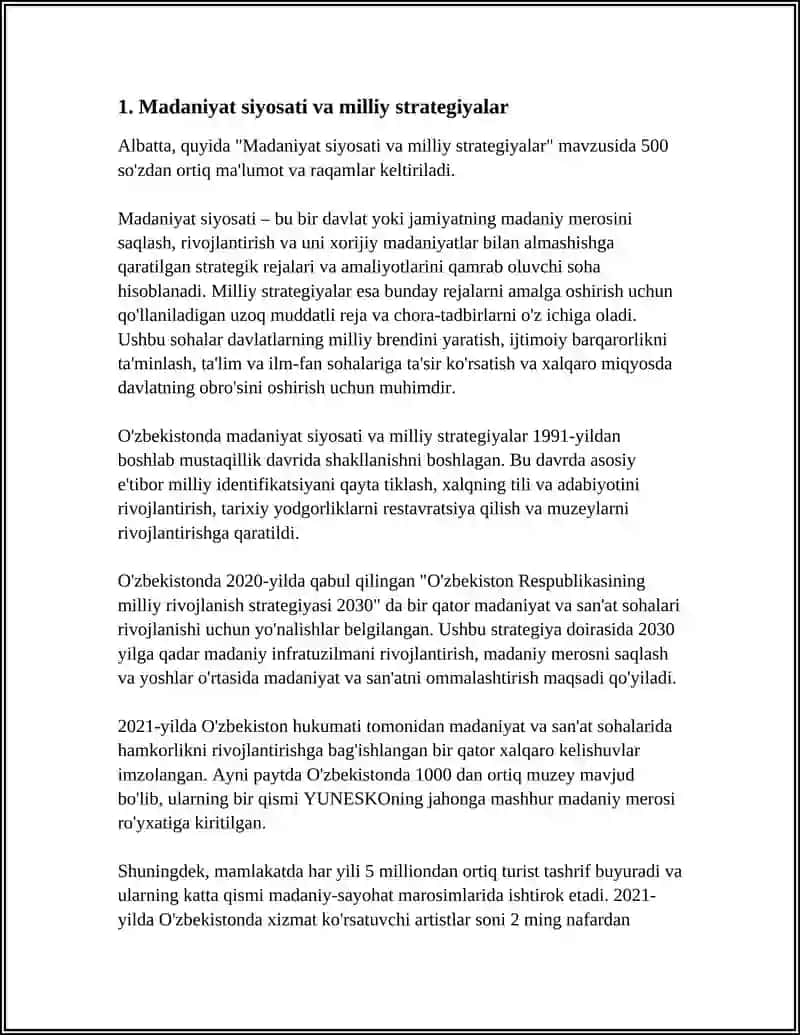 O'ZBEKISTONDA MA’DANIY SOHALARNI RIVOJLANTIRISHNING ASOSIY MAZMUNI 4