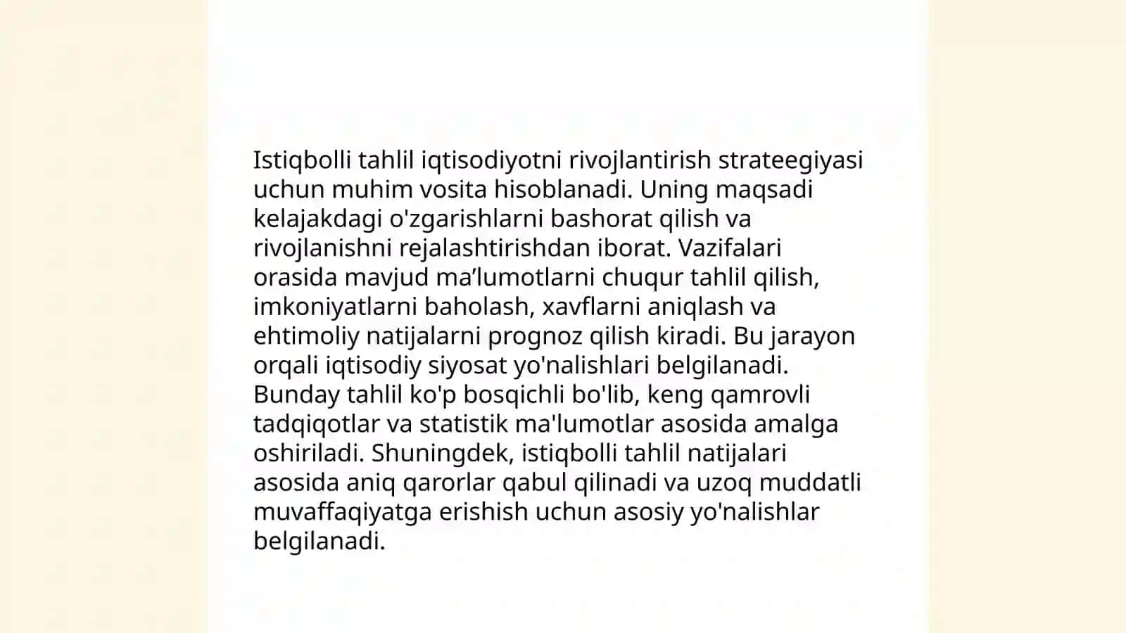 Tezkor joriy va istiqbolli tahlil 4