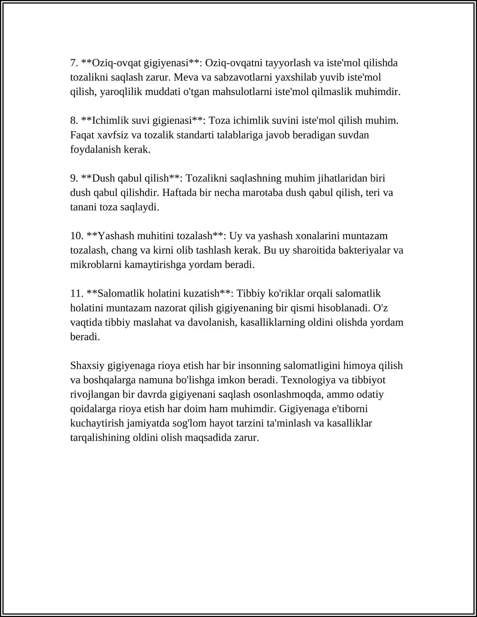 KASALNI DAVOLLASHDA GIGIENA QOYIDALARI HAQIDA TUSHUNCHA 4