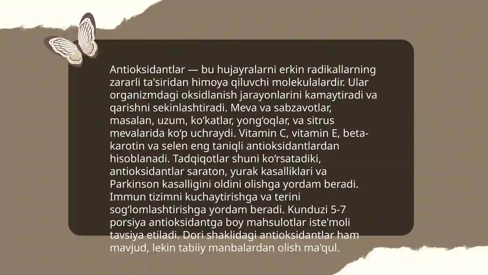Yogʻli quritilgan mevalarda antioksidantlarni saqlash usullari 4