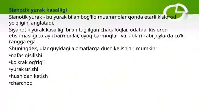 Yurakning sianoz bilan kechuvchi kasalliklari 4