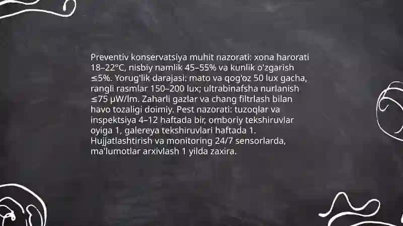 Muzey fondlarini saqlash 4