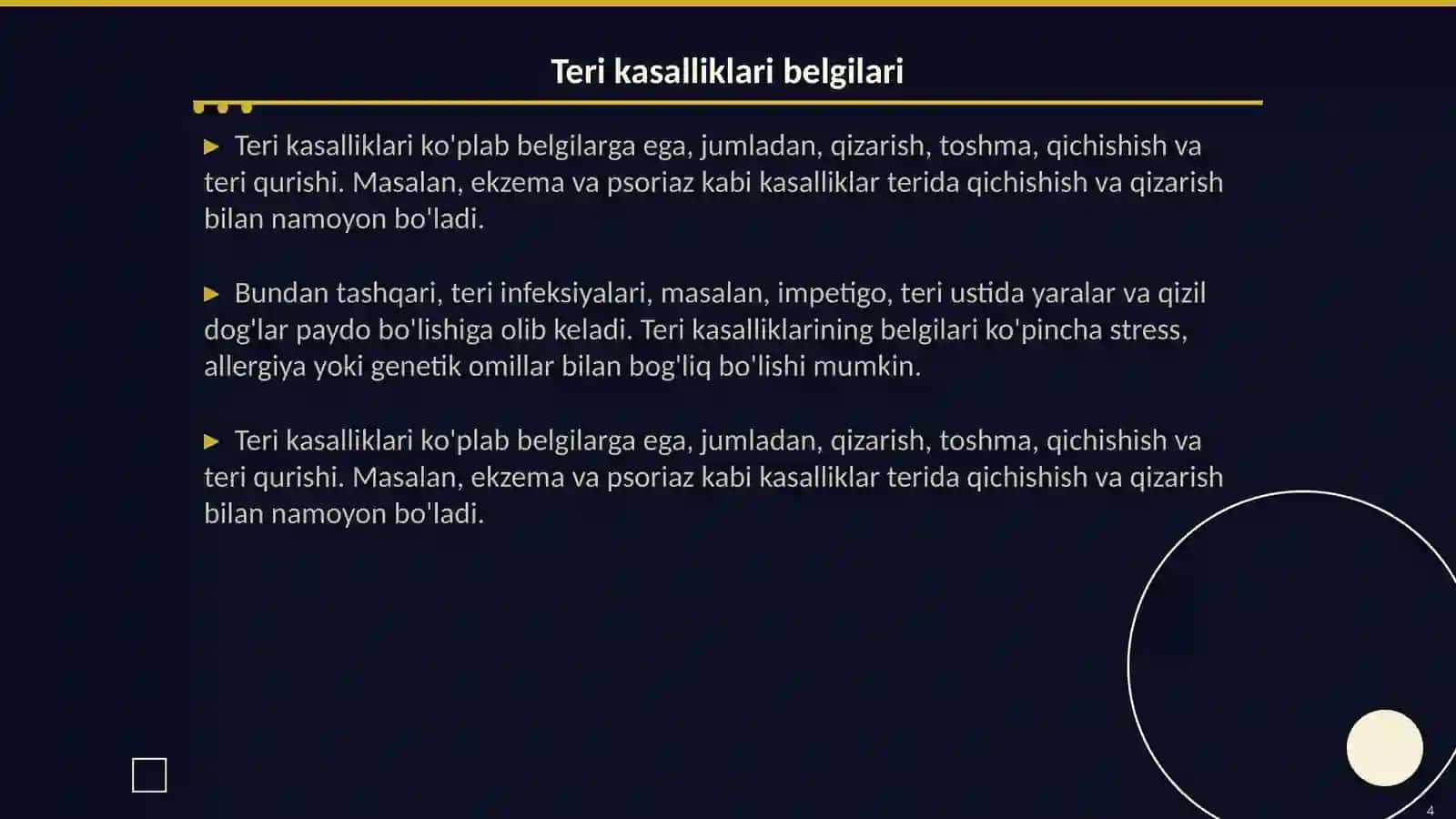 Teri kanalari Laborator diagnostikasi 4