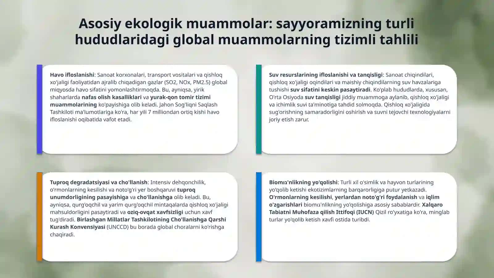 Ekologik muammolar 4