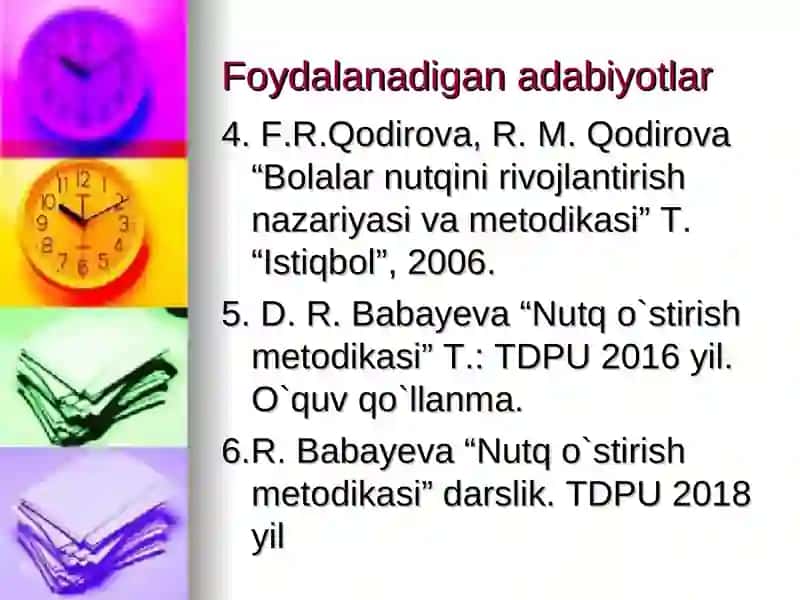 Bolalar nutqini rivojlantirish metodikasi fanining tashkil topishi va rivojlanishi 4