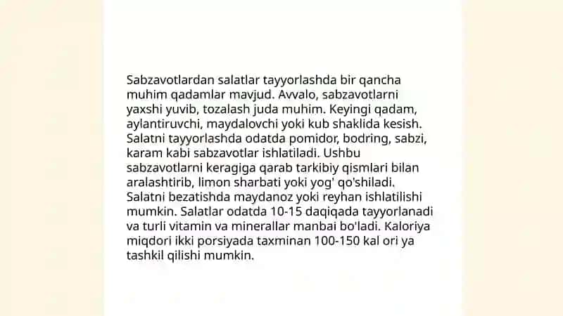 Sabzavotlardan taomlar tayyorlash texnologiyasi 4