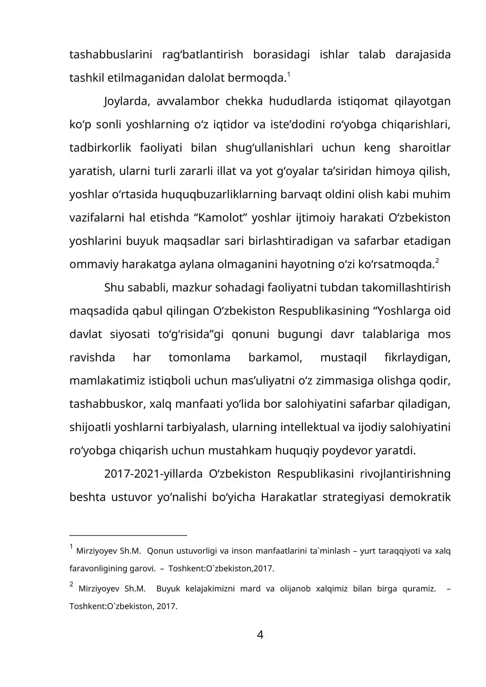 Mustaqillik yillarida O‘zbekiston olib borilayotgan yoshlarga oid davlat siyosatining tarixiy shakllanishi 4
