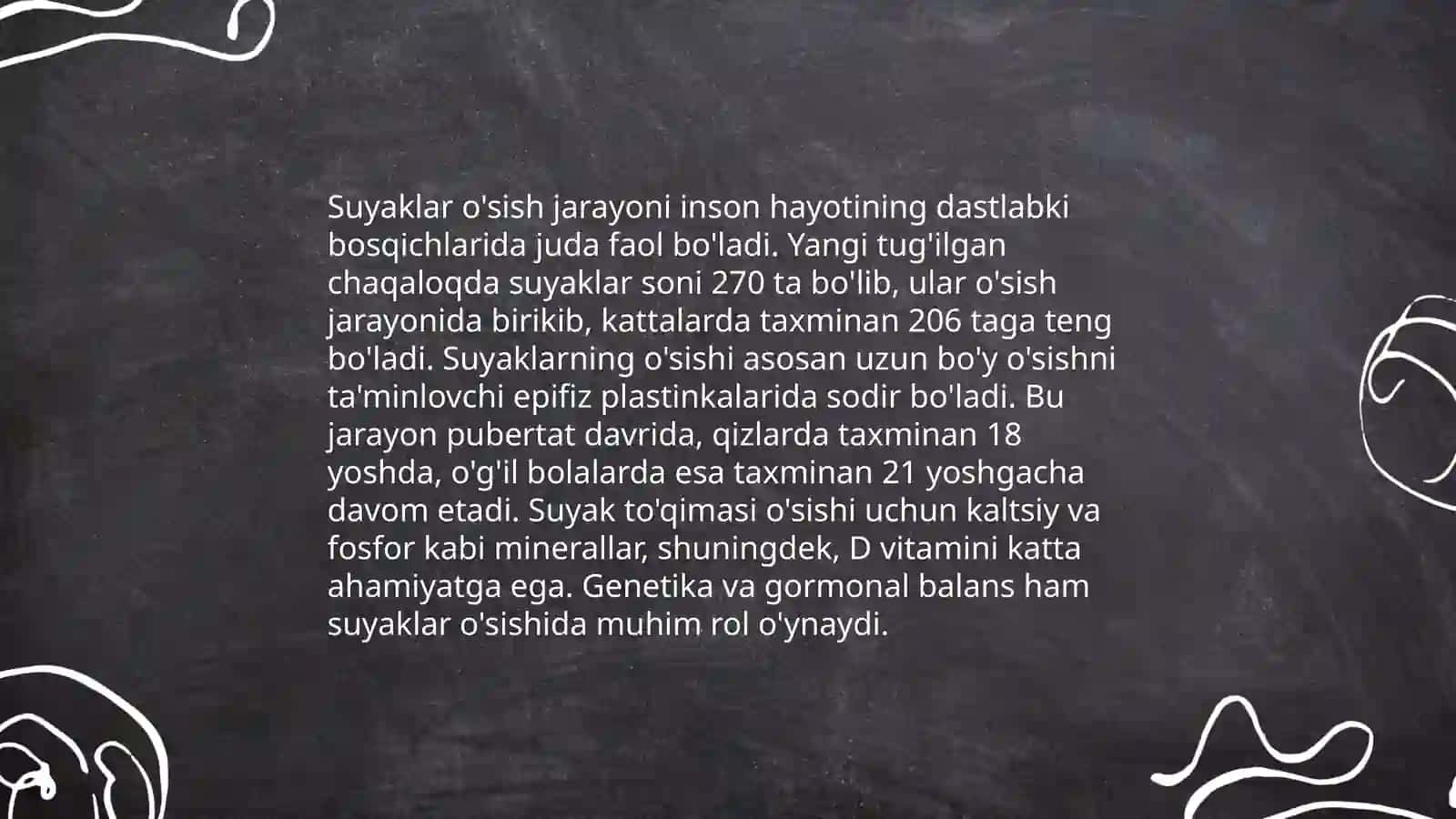 Suyaklarning tuzilishi va xillari 4