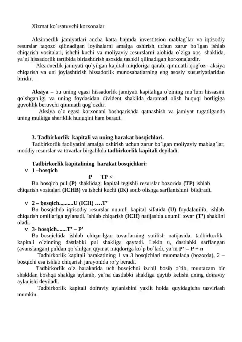 BIZNES BOSHQARUV ASOSLARI FANIDAN REFERATI 4