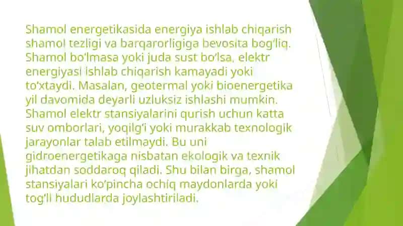 Shamol energetikasining boshqa QTM turlari 4