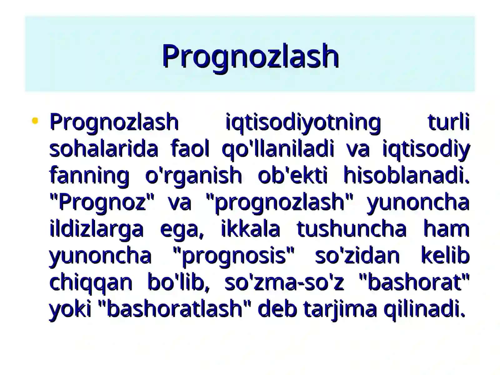 Talabni bashoratlash va bashoratlash-prognozlash metodlari 4
