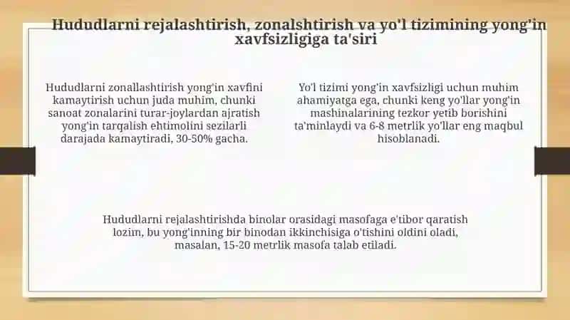 Shaharsozlikning yong'in xavfsizligidagi roli: Asosiy tamoyillar va standartlar 4