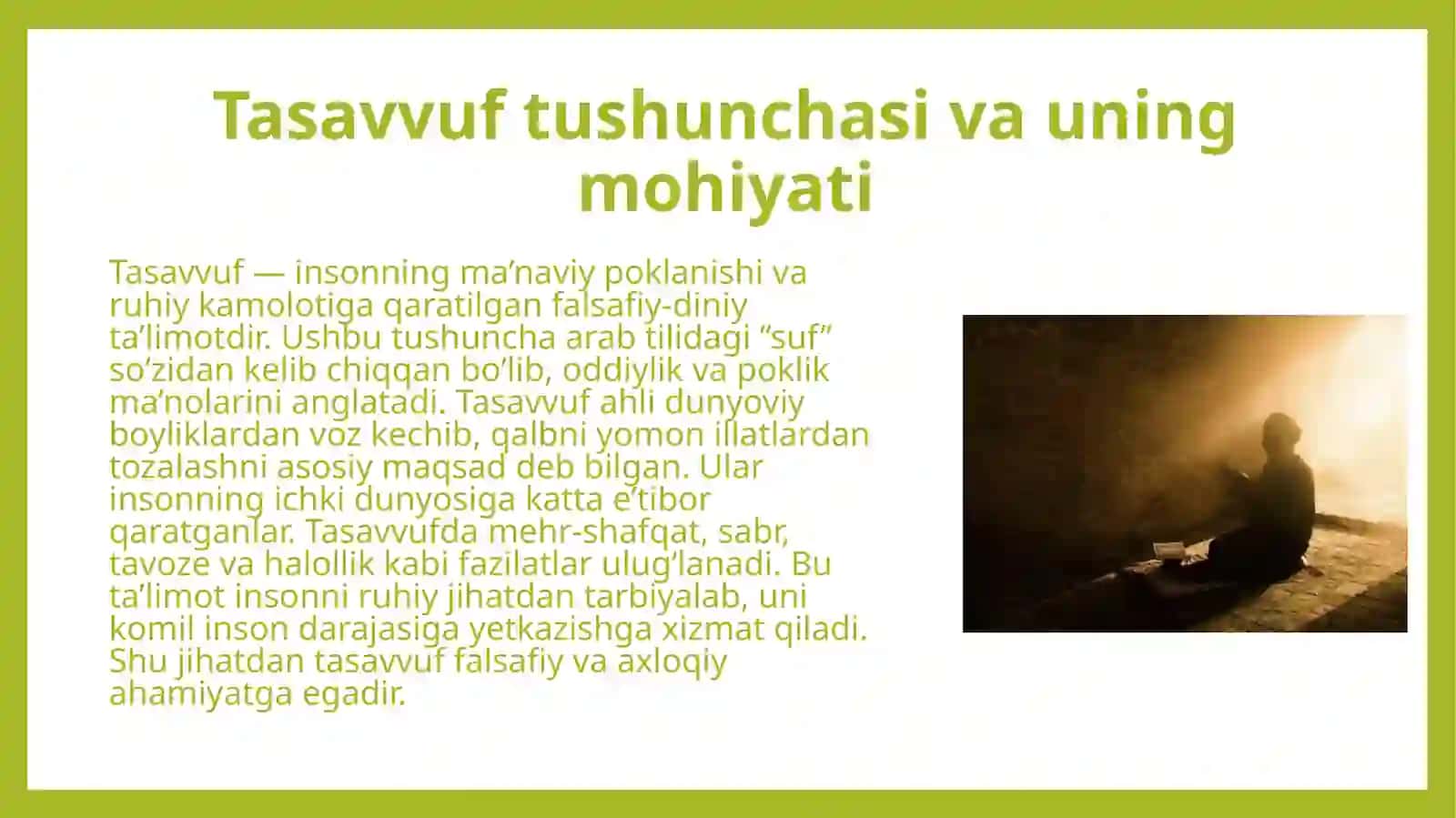 Tasavvuf ta’limotining falsafiy mohiyati 4