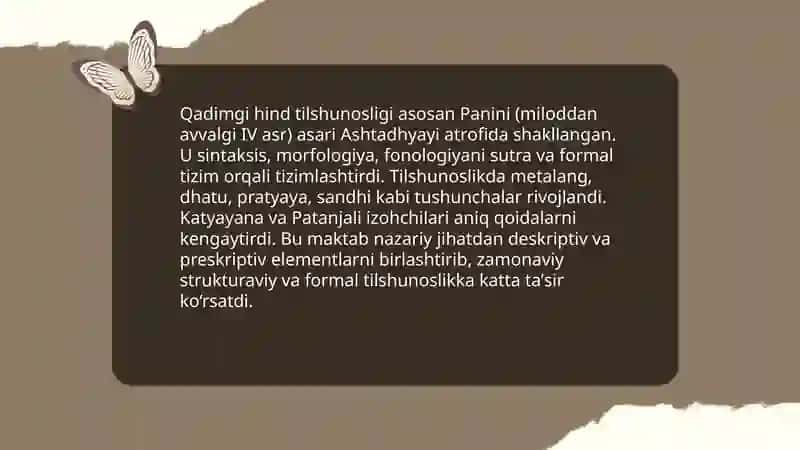 Tilshunoslik fani tarixi.Qadimgi Hind,Grek,Rim,Xitoy tilshunosligi 4