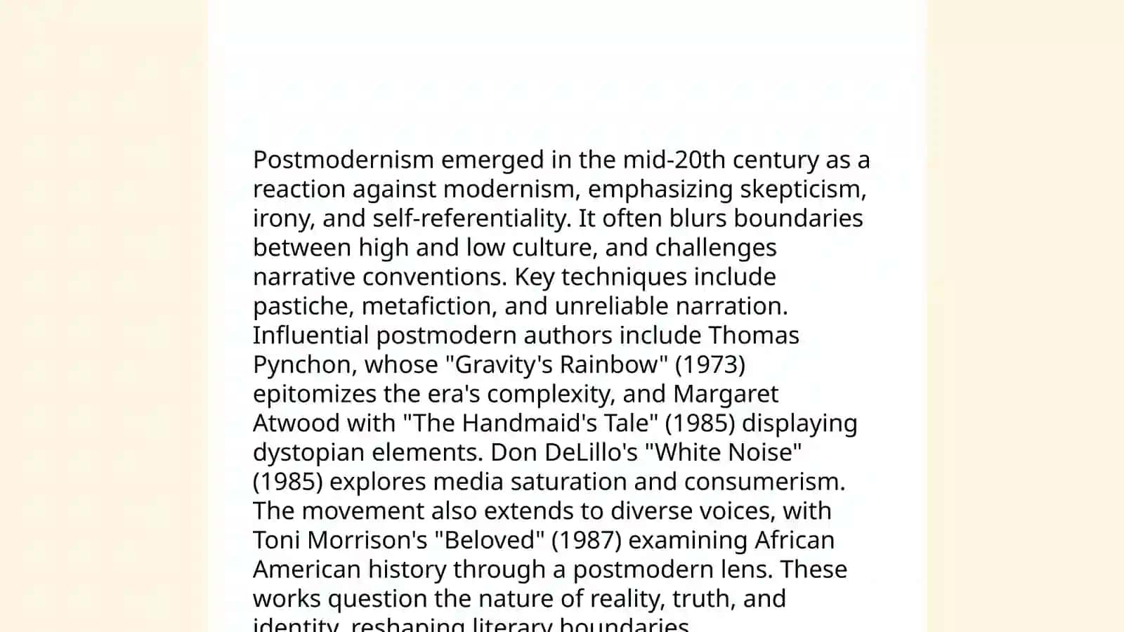 The Twentieth century literature 4