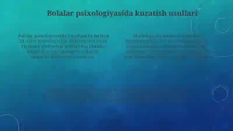 Bolalar psixologiyasi metodlari 4