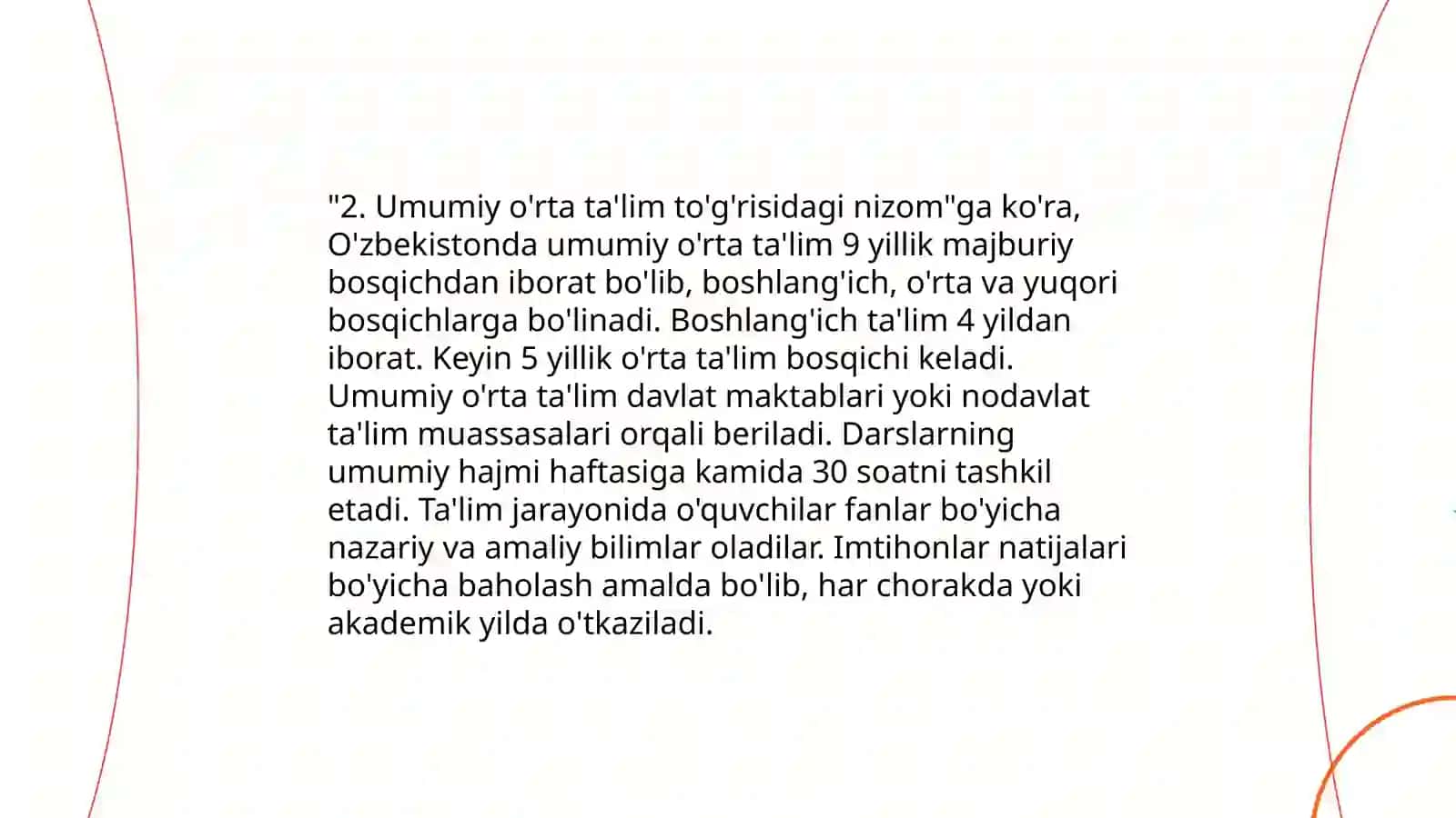 Umumiy oʻrta ta'lim maktab sinf rahbarlari faoliyatini tartibga soluvchi me'yoriy huquqiy hujjatlar 4