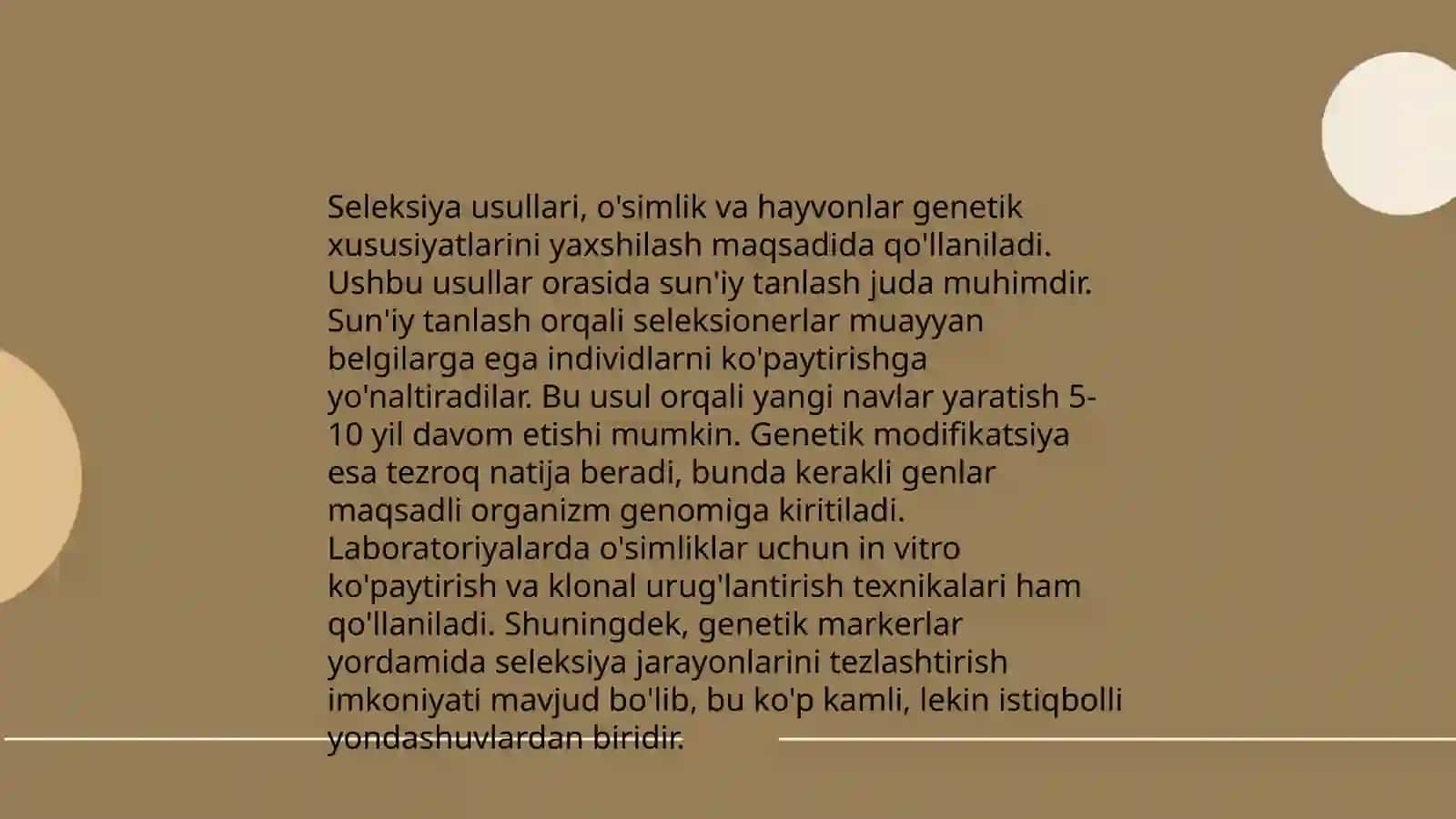 Genetika va seleksiya yuzasidan masala 4
